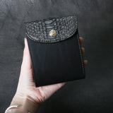 【2025 SPECIAL】W7 墨染めパイソン ショートウォレット