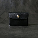 【2025 SPECIAL】C3 クロスハッチコードバン ≪BLACK≫ コイン&カードケース