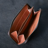 【2025 SPECIAL】FW1 クロスハッチコードバン ≪BROWN≫ ジップロングウォレット