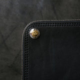 【2025 SPECIAL】FW5 ハンドダイ・クロコ × ホーウィンヌメ ≪BLACK≫ L字ファスナーロングウォレット