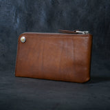 【2025 SPECIAL】FW5 ハンドダイ・クロコ × ホーウィンヌメ ≪BROWN≫ L字ファスナーロングウォレット