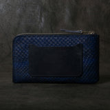 【2025 SPECIAL】FW5 藍染パイソン × ブライドルレザー L字ファスナーロングウォレット