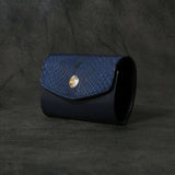 【2025 SPECIAL】KC6 藍染パイソン × ブライドルレザー キーケース