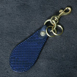 【2025 SPECIAL】KH10 藍染パイソン × ブライドルレザー キーホルダー