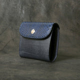 【2025 SPECIAL】W5 藍染パイソン × ブライドルレザー ショートウォレット