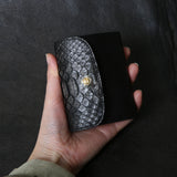 【2025 SPECIAL】W10 墨染めパイソン コンパクトウォレット