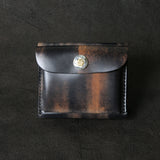 【2025 SPECIAL】W9 ロカドコードバン ≪マーブルBLACK≫ コンパクトウォレット