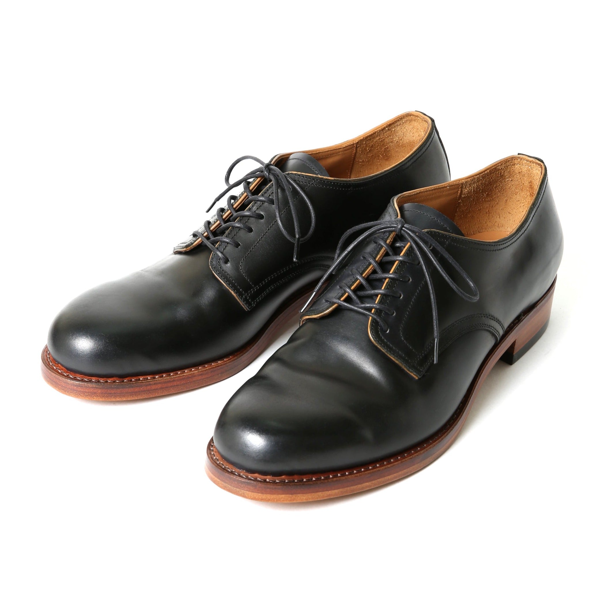 【2024SS COLLECTION】MOTO #2151 ITALIAN CORDOVAN PLAIN TOE SHOES BLACK  イタリアンコードバン プレーントゥシューズ ブラック