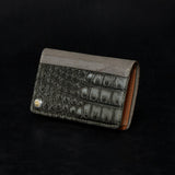 【2025 SPECIAL】W2 墨染クロコ × イタリアンバケッタ ミドルウォレット
