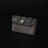 【2025 SPECIAL】CA6 墨染クロコ × イタリアンバケッタ カードケース / コンパクトウォレット