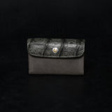 【2025 SPECIAL】CA6 墨染クロコ × イタリアンバケッタ カードケース / コンパクトウォレット