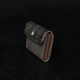 【2025 SPECIAL】CA6 墨染クロコ × イタリアンバケッタ カードケース / コンパクトウォレット