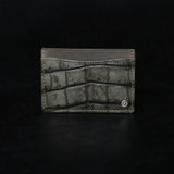 【2025 SPECIAL】CA5 墨染クロコ × イタリアンバケッタ カードケース / 名刺入れ