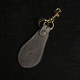 【2025 SPECIAL】KH10 墨染クロコ × イタリアンバケッタ 靴べらキーホルダー