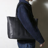 【2026 NEW COLLECTION】BAG62 ≪BLACK≫ OILED COW LEATHER ZIP TOTE BAG オイルドカウレザージップトートバッグ