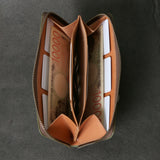 【2025 SPECIAL】FW1 クロスハッチコードバン ≪BROWN≫ ジップロングウォレット