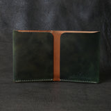 【2025 SPECIAL】W9 ロカドコードバン ≪ムラ染GREEN≫ コンパクトウォレット