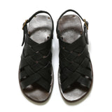 【2026 NEW COLLECTION】#1660 ≪BLACK≫ ITALIAN LEATHER MESH SANDAL イタリアンレザーメッシュサンダル