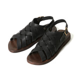 【2026 NEW COLLECTION】#1660 ≪BLACK≫ ITALIAN LEATHER MESH SANDAL イタリアンレザーメッシュサンダル
