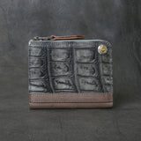 【2025 SPECIAL】FW4 墨染クロコ × イタリアンバケッタ コンパクトジップウォレット