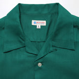 RCL63 ≪GREEN≫ "MOTOR NEW VINTAGE" RAYON SHORT SLEEVE OPEN COLLAR SHIRTSレーヨン開襟半袖シャツ