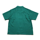 RCL63 ≪GREEN≫ "MOTOR NEW VINTAGE" RAYON SHORT SLEEVE OPEN COLLAR SHIRTSレーヨン開襟半袖シャツ