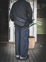 BAG72 ≪BLACK≫ OILED COW LEATHER FLAP MINI SHOULDER BAG フラップミニショルダーバッグ