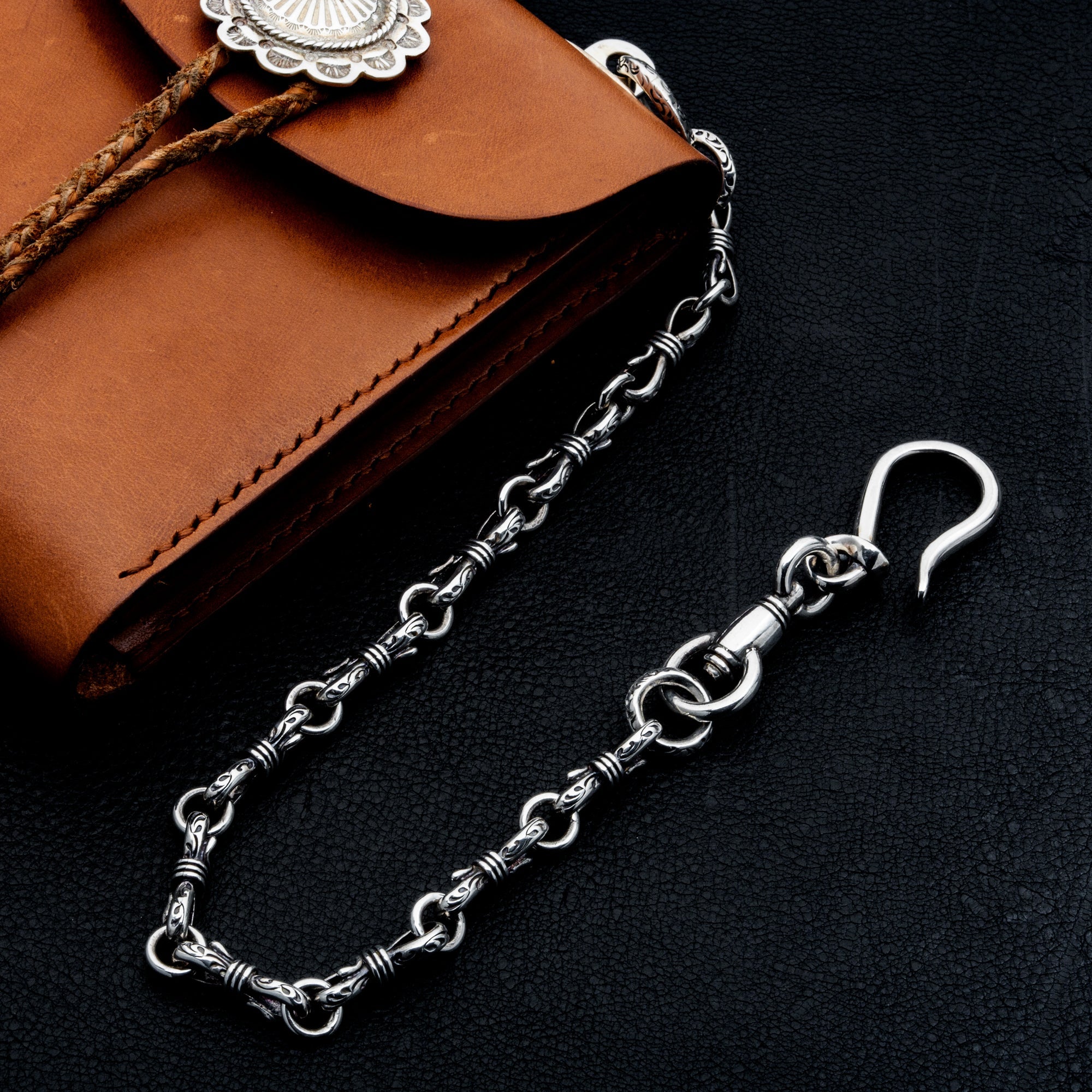RWSC3 RIBBON PARTS WALLET CHAIN (ARABESQUE) , SMALL / 唐草小リボン