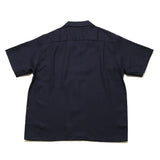 RCL63 ≪NAVY≫ "MOTOR NEW VINTAGE" RAYON SHORT SLEEVE OPEN COLLAR SHIRTSレーヨン開襟半袖シャツ