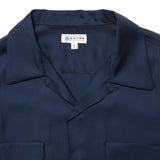 RCL62 ≪NAVY≫ "MOTOR NEW VINTAGE" RAYON LONG SLEEVE OPEN COLLAR SHIRTSレーヨン開襟長袖シャツ