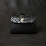 【2025 SPECIAL】W10 墨染めパイソン コンパクトウォレット