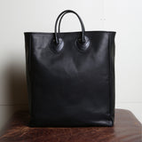 BAG46 ≪BLACK≫ OILED COW 2WAY BAG LARGE / オイルドカウレザー バッグ ラージ