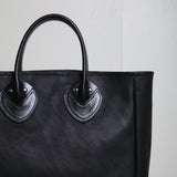 BAG45 ≪BLACK≫ OILED COW 2WAY BAG SMALL / オイルドカウレザー バッグ スモール
