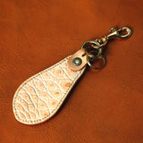 【2025 SPECIAL】KH10 ヌメクロコ×ベルギーヌメ 靴べらキーホルダー