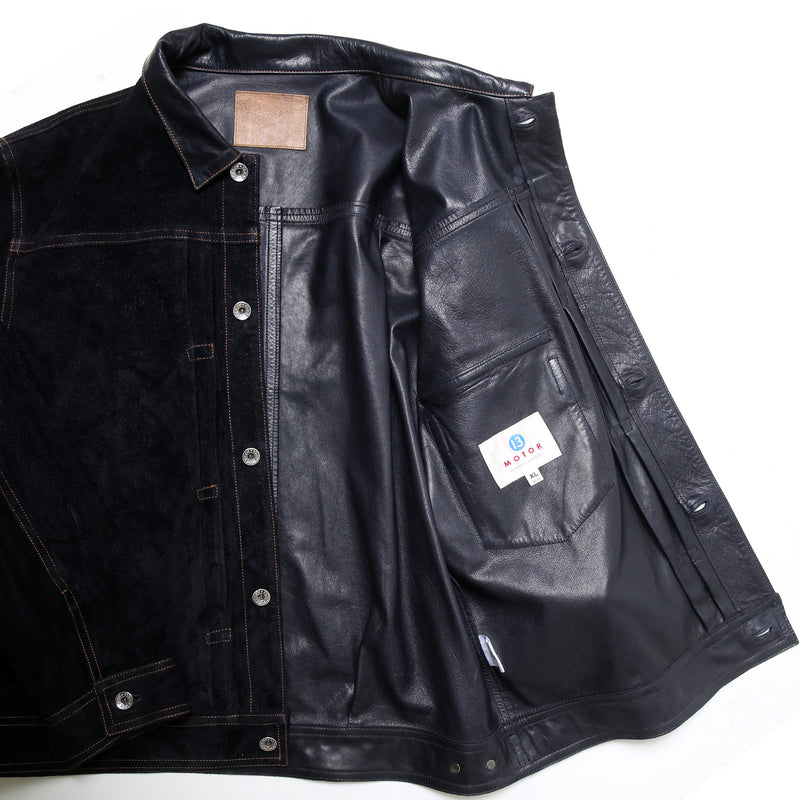 【2024AW COLLECTION】"MOTOR NEW VINTAGE"  WASHABLE HORSE ROUGH OUT JACKET  ウォッシャブルホースラフアウト ジャケット Gジャン