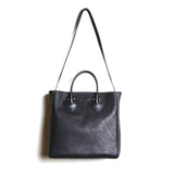 BAG45 ≪BLACK≫ OILED COW 2WAY BAG SMALL / オイルドカウレザー バッグ スモール