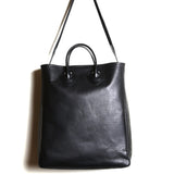 BAG46 ≪BLACK≫ OILED COW 2WAY BAG LARGE / オイルドカウレザー バッグ ラージ
