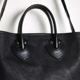 BAG46 ≪BLACK≫ OILED COW 2WAY BAG LARGE / オイルドカウレザー バッグ ラージ