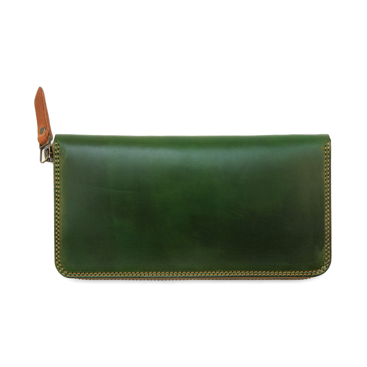【最終価格】MOTO FW1D GREEN 手染めジップロングウォレット FW1D ≪GREEN≫ HAND-DYED ZIP LONG WALLET / 手染めジップロング