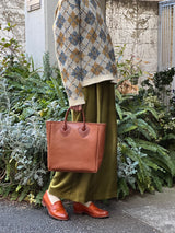 BAG45 ≪BROWN≫ OILED COW 2WAY BAG SMALL / オイルドカウレザー バッグ スモール