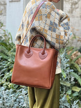 BAG45 ≪BROWN≫ OILED COW 2WAY BAG SMALL / オイルドカウレザー バッグ スモール