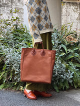 BAG46 ≪BROWN≫ OILED COW 2WAY BAG LARGE / オイルドカウレザー バッグ ラージ