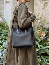 BAG45 ≪BLACK≫ OILED COW 2WAY BAG SMALL / オイルドカウレザー バッグ スモール