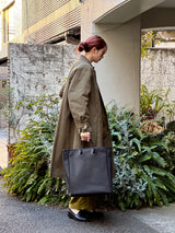 BAG46 ≪BLACK≫ OILED COW 2WAY BAG LARGE / オイルドカウレザー バッグ ラージ