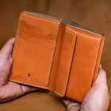 【2025 SPECIAL】W2 墨染クロコ × イタリアンバケッタ ミドルウォレット