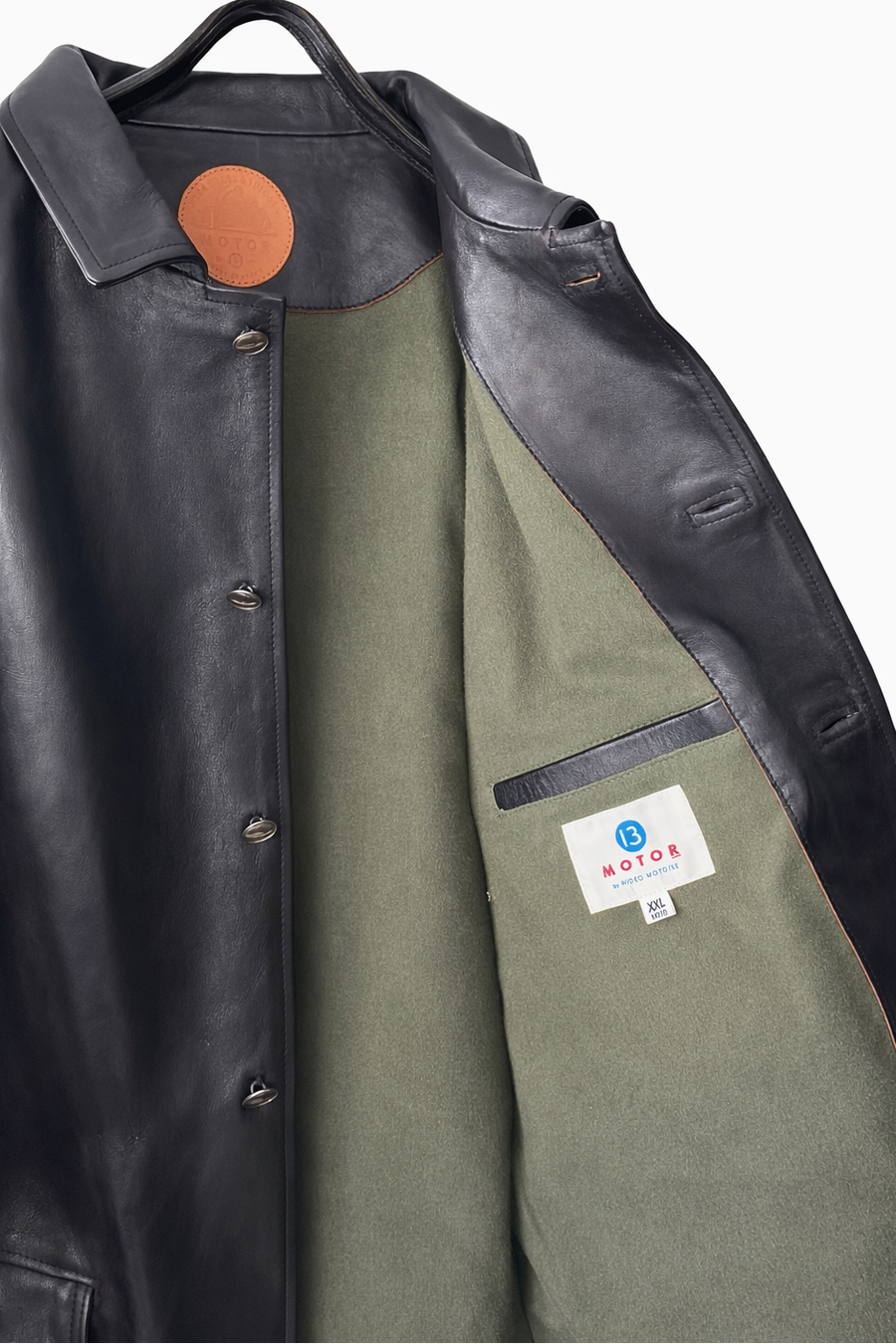 MOTOR NEW VINTAGE イタリアンホースレザー カーコート　XXL MOTOR NEW VINTAGE