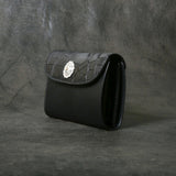 【2025 MOTOR SPECIAL】HW6 ハンドダイ・クロコ ≪BLACK≫ "HIDEO MOTOIKE" ミドルウォレット