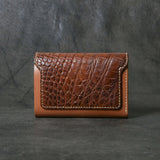 【2025 MOTOR SPECIAL】HW6 ハンドダイ・クロコ ≪BROWN≫ "HIDEO MOTOIKE" ミドルウォレット