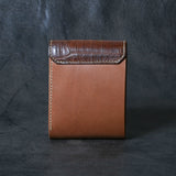 【2025 MOTOR SPECIAL】HW7 ハンドダイ・クロコ ≪BROWN≫ "HIDEO MOTOIKE" ショートウォレット