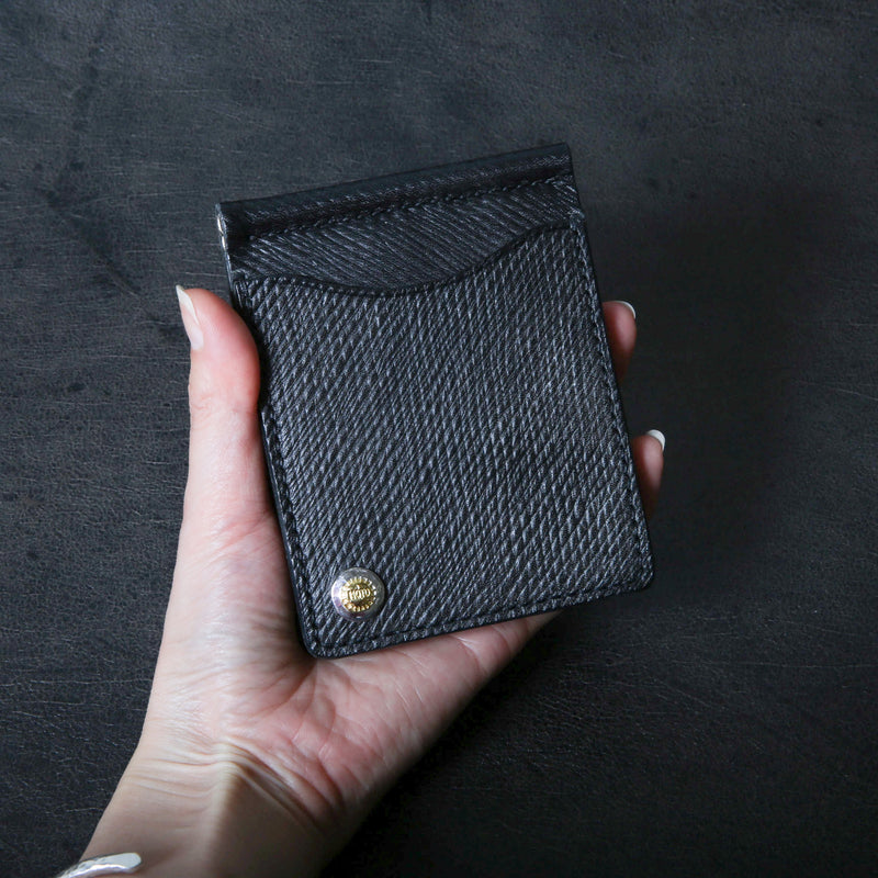 【2025 SPECIAL】MC1 ロシアンカーフ ≪BLACK≫ マネークリップ